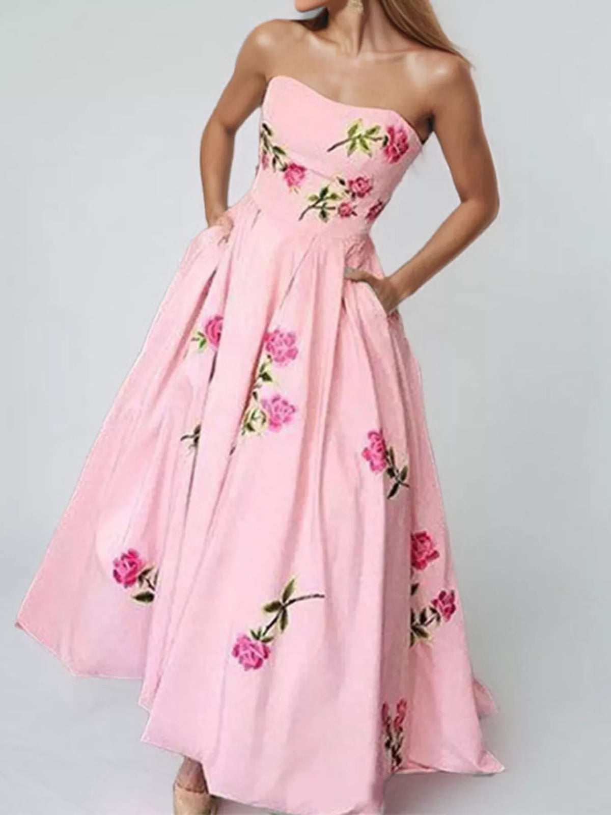 The Limone Garden Maxi Dress