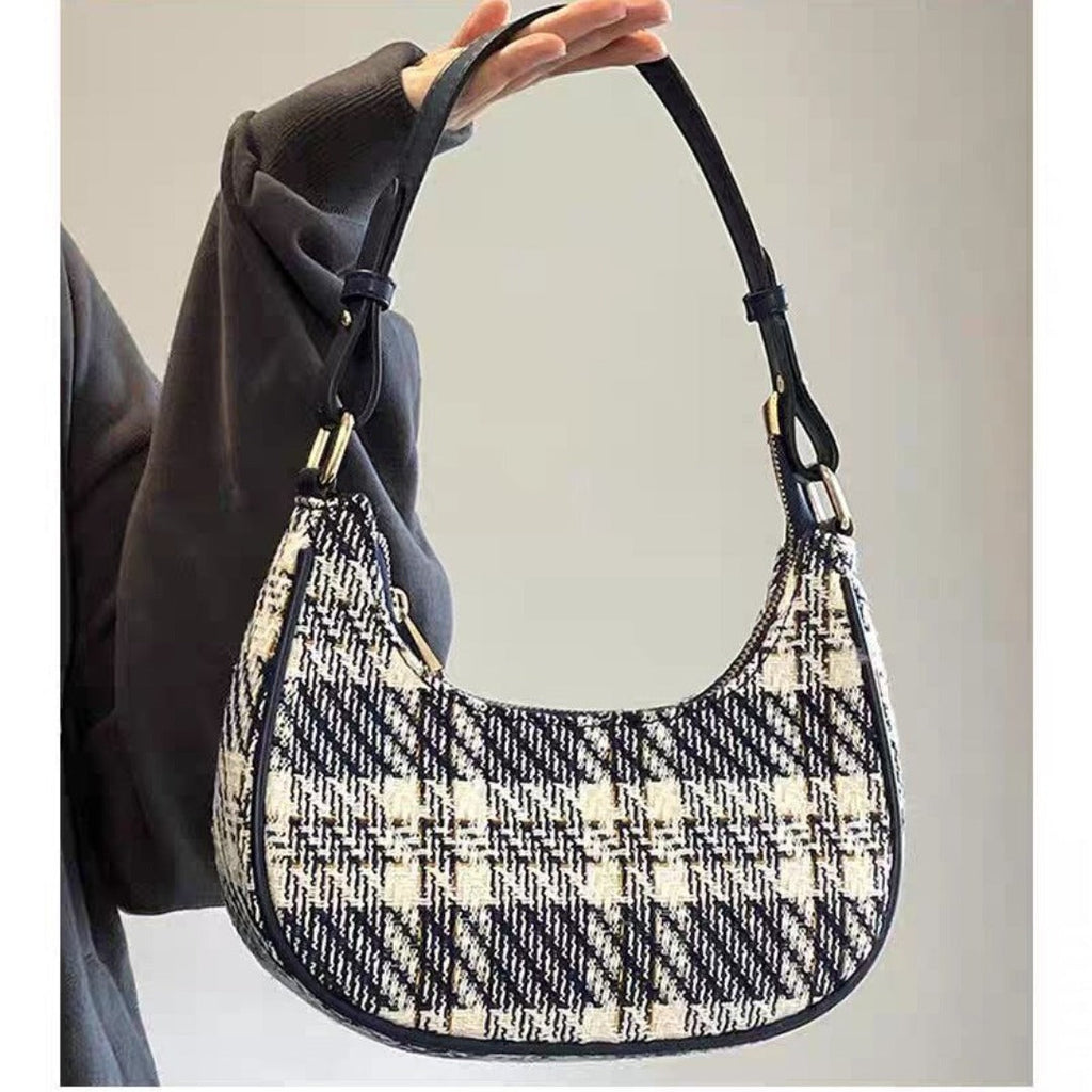 The Cortina Plaid Shoulder Bag