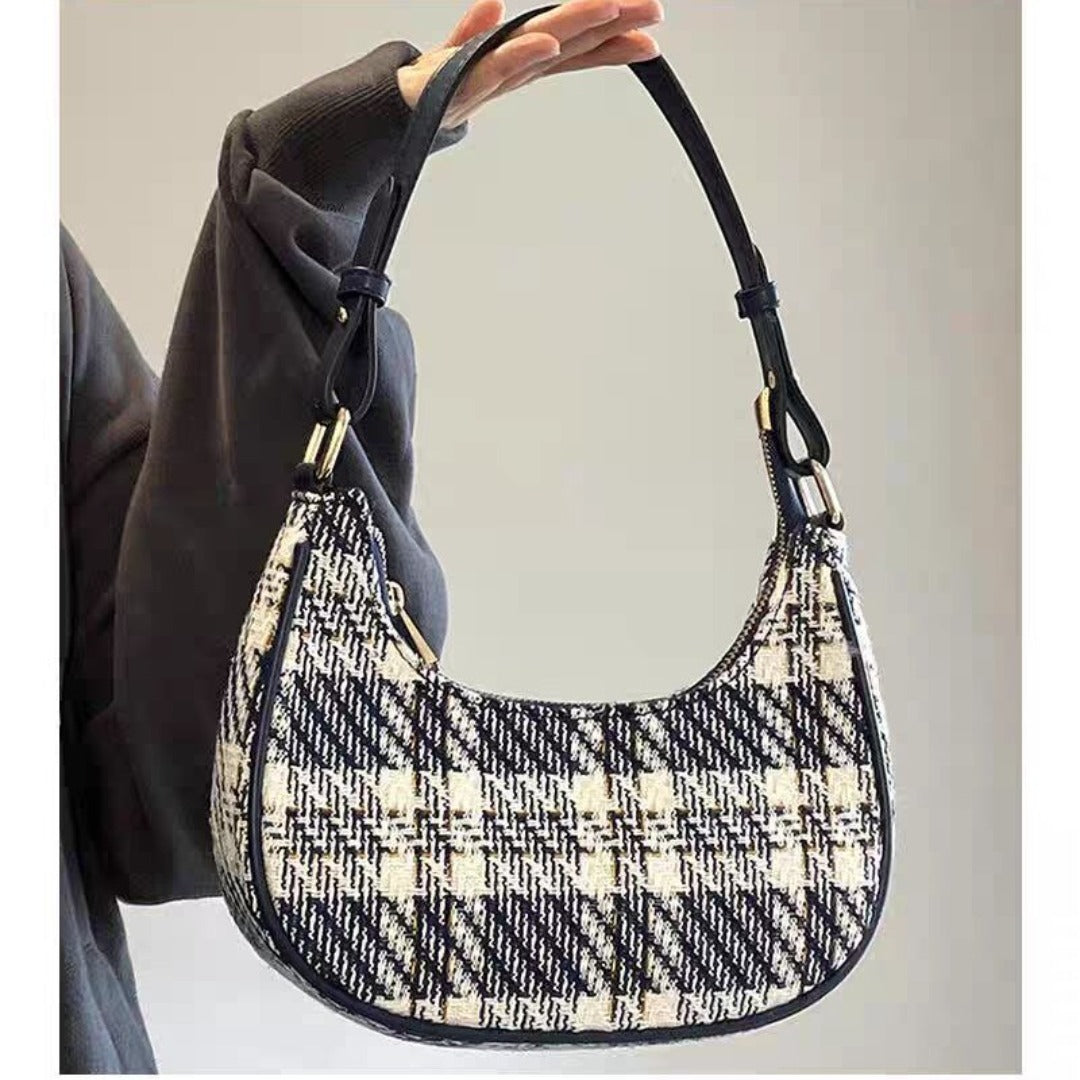 The Cortina Plaid Shoulder Bag