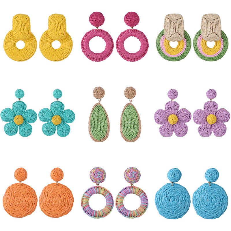 The Capri Raffia Earrings