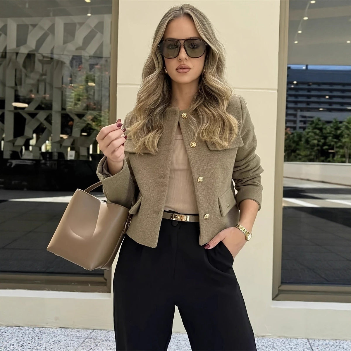 The Turin Cropped Tailored Jacket