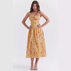 The Saint-Tropez Halter Midi Dress