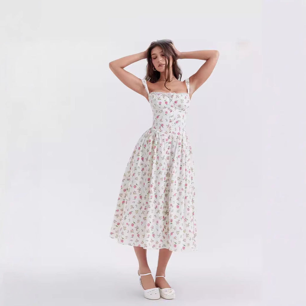 The Saint-Tropez Halter Midi Dress
