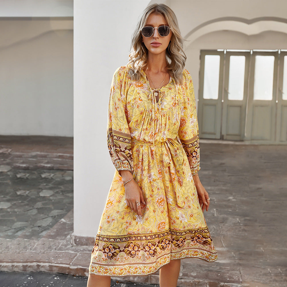 The Ravello Bohemian Midi Dress