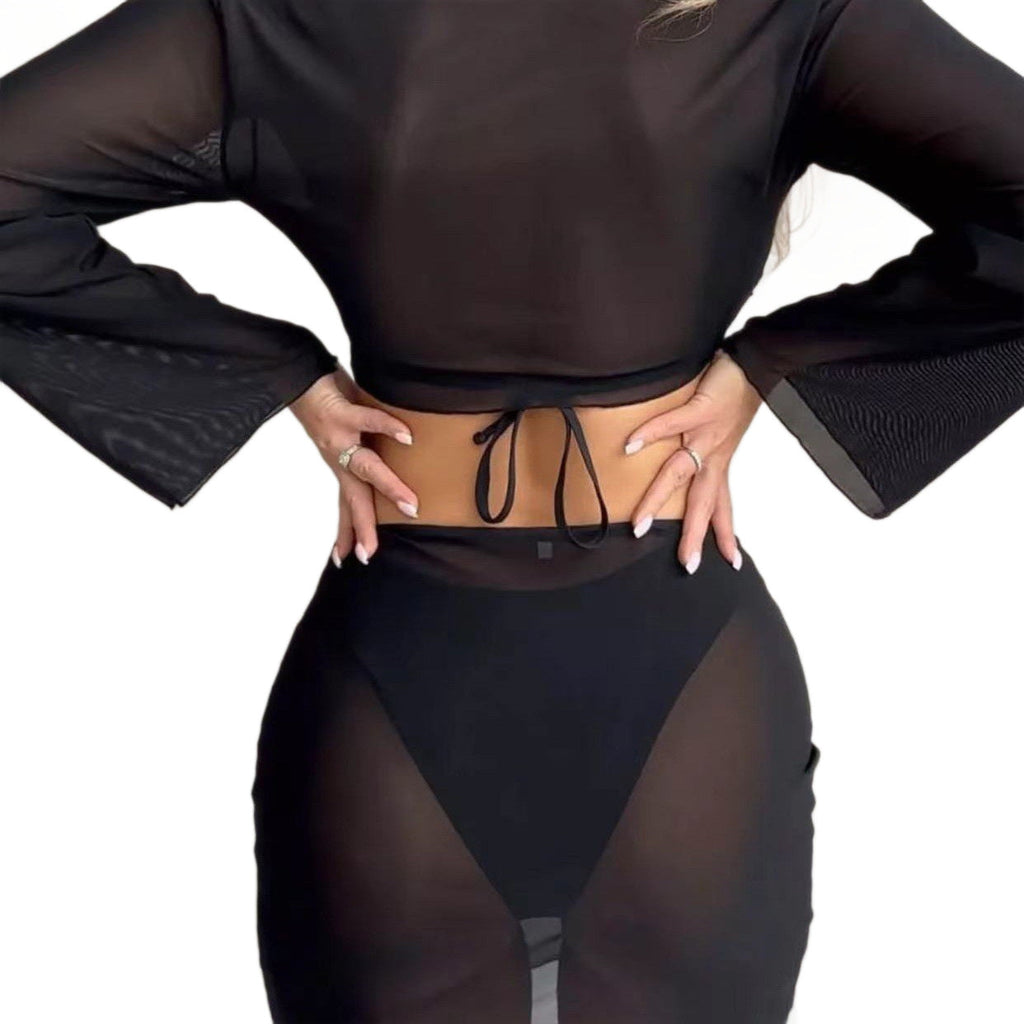 Ibiza Four-Piece Mesh Swim Set