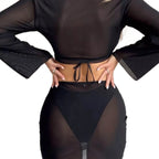 Ibiza Four-Piece Mesh Swim Set