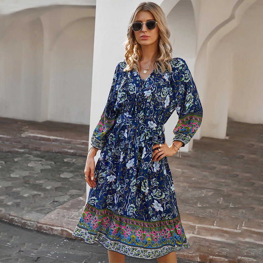 The Ravello Bohemian Midi Dress