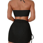 The Capri Crochet Three-Piece Swim Set
