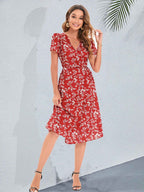 The Portofino Floral Midi Dress