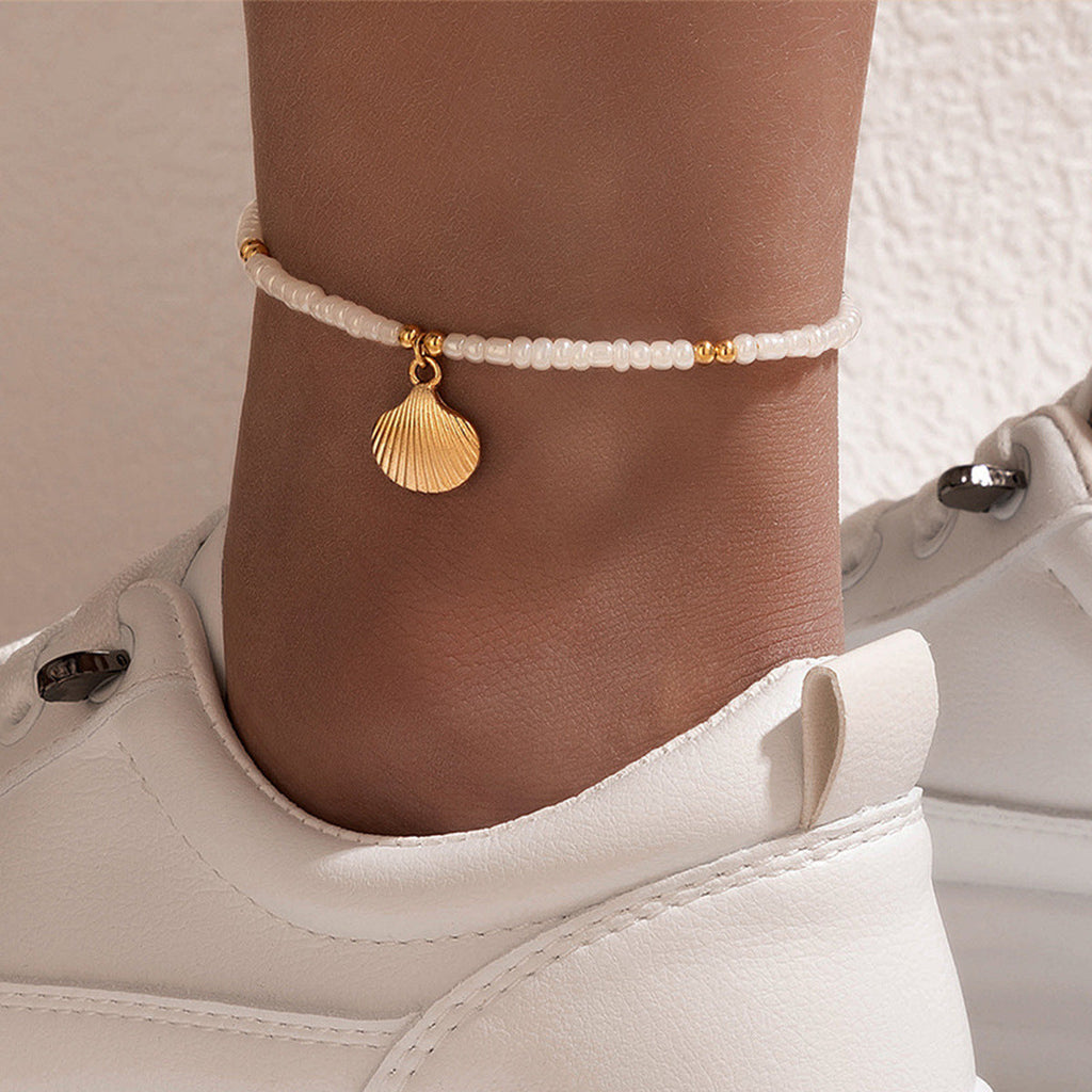 The Mykonos Shell Anklet